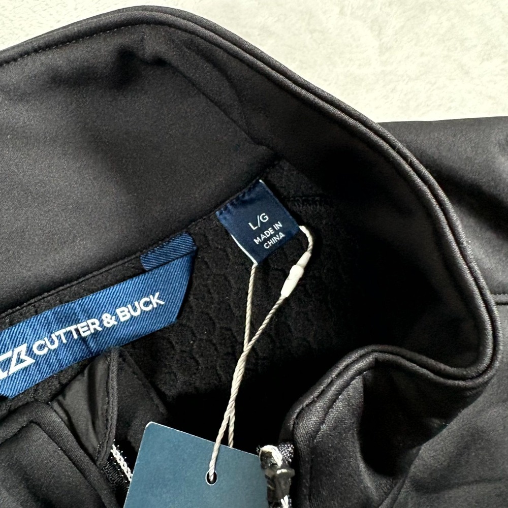 Cutter & Buck Evoke Softshell Full Zip‎ Jacket Mens L Black Cleveland Cavaliers - Picture 3 of 9